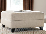 Steelwater Retreat Latte Chenille Oversized Accent Ottoman from Ella Furniture