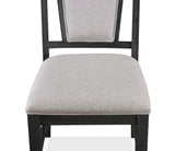 Stevens Gray Modern Solid Wood And Veneers Fabric Upholstered Round Dining Room Set - Ella Furniture