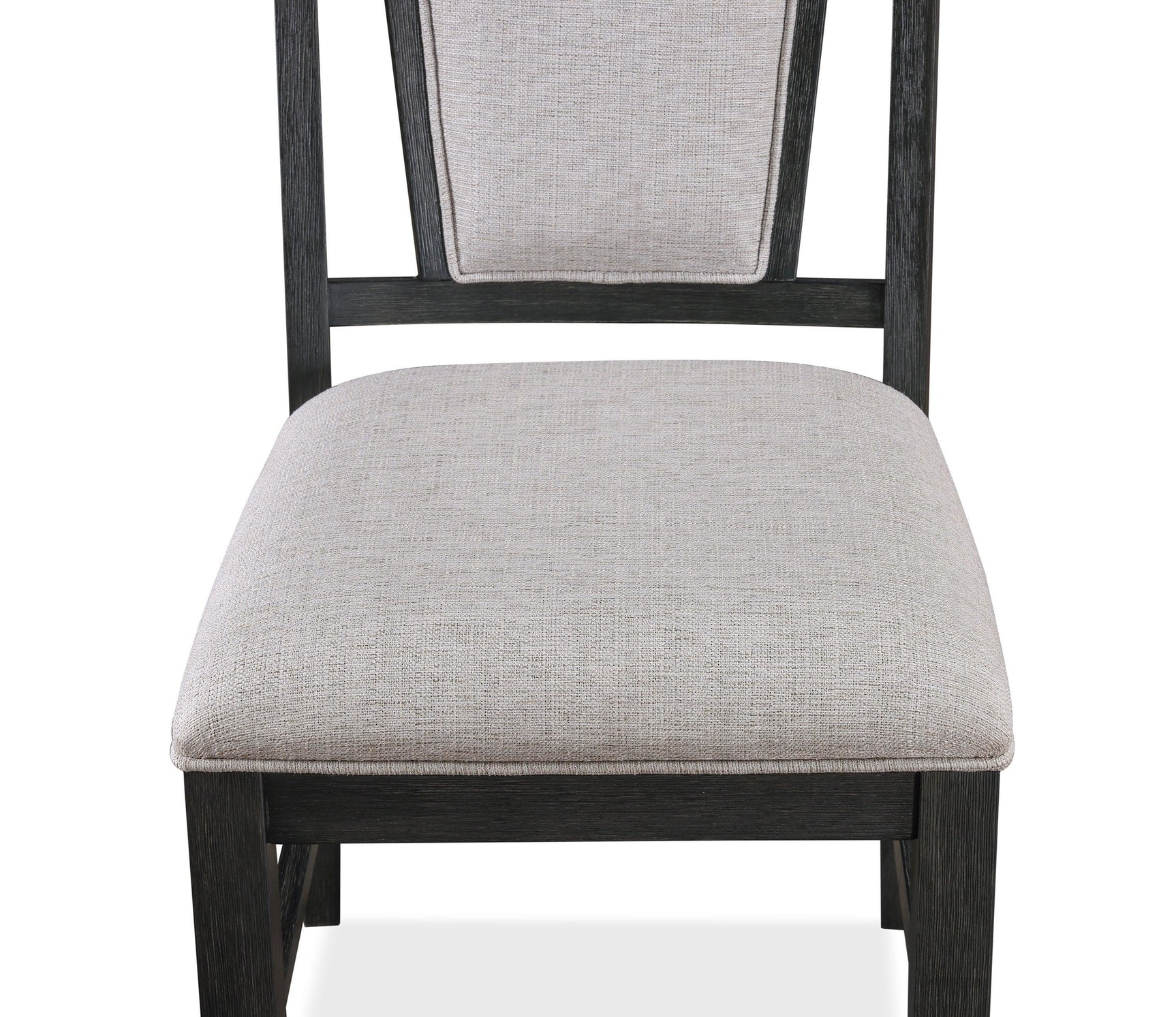 Stevens Gray Modern Solid Wood And Veneers Fabric Upholstered Round Dining Room Set - Ella Furniture