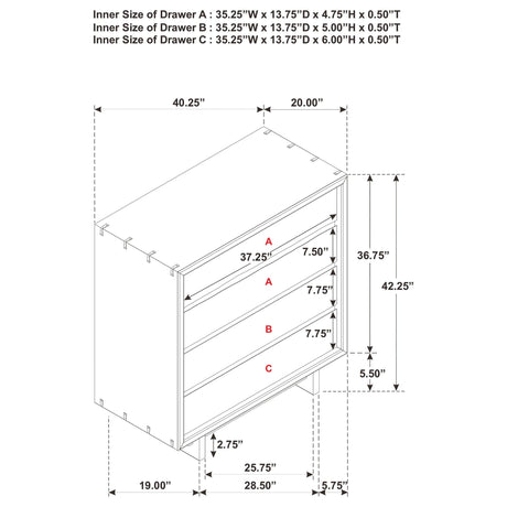 Stillwater 4-drawer Chest view 7