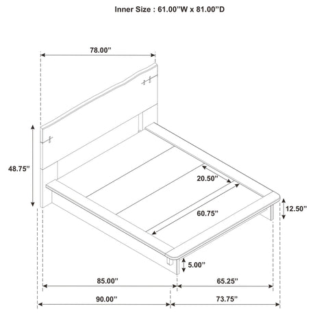 Stillwater Queen Platform Bed view 7