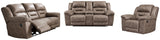 Stoneland Fossil Sofa, Loveseat And Recliner - Ella Furniture