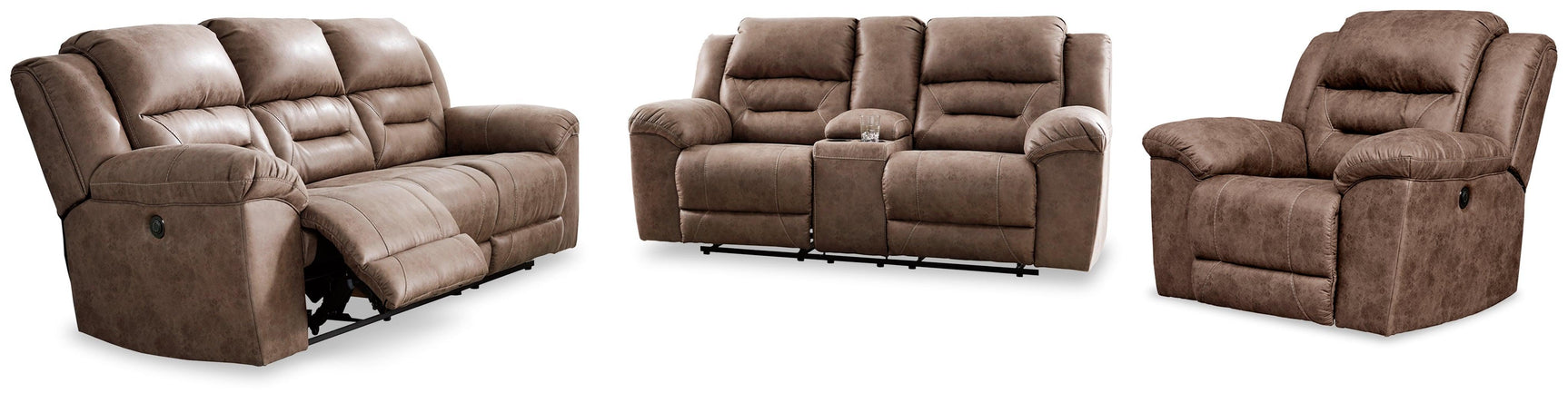 Stoneland Fossil Sofa, Loveseat And Recliner PKG001250 - 3990587 | 3990596 | 3990598 - Ella Furniture