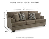 Stonemeade Nutmeg Sofa, Loveseat, Chair And Ottoman - Ella Furniture