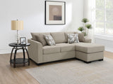 Storey Upholstered Sleeper Sectional Chaise Sofa Camel 504778 - Ella Furniture