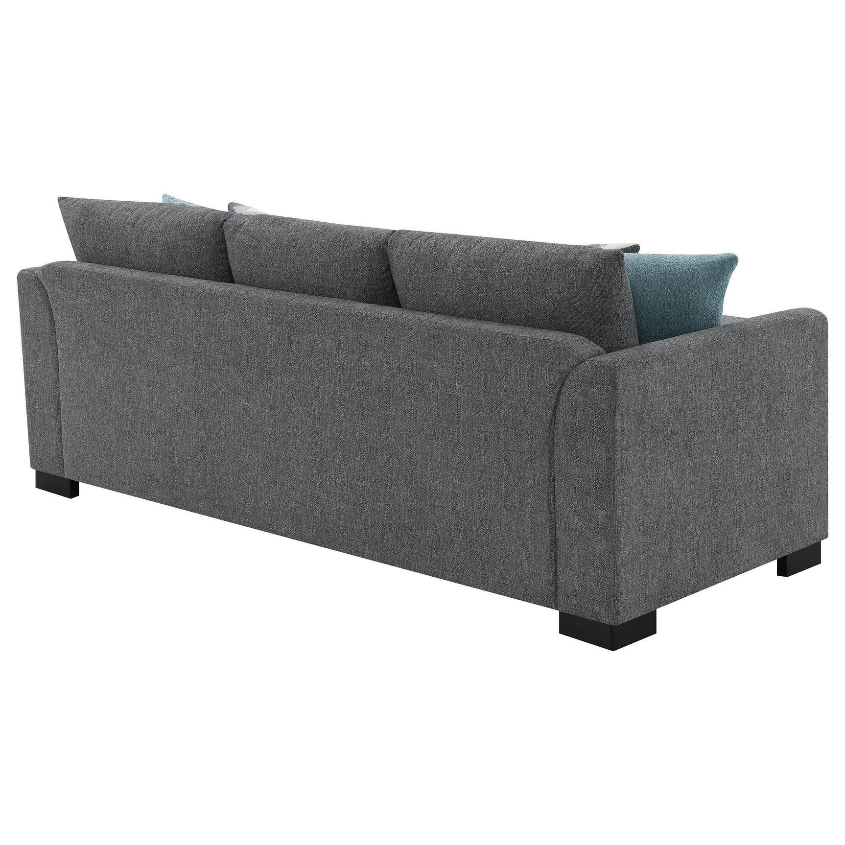 Storey Upholstered Sleeper Sectional Chaise Sofa Grey 504779 - Ella Furniture