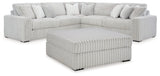 Stupendous Alloy 3-Piece Sectional with Ottoman - Ella Furniture