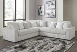 Stupendous Alloy 3-Piece Sectional with Ottoman - Ella Furniture