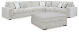 Stupendous Alloy 4-Piece Sectional with Ottoman - Ella Furniture