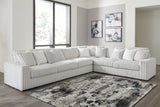Stupendous Alloy 4-Piece Sectional with Ottoman - Ella Furniture