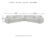 Stupendous Alloy 5-Piece Sectional with Ottoman - Ella Furniture