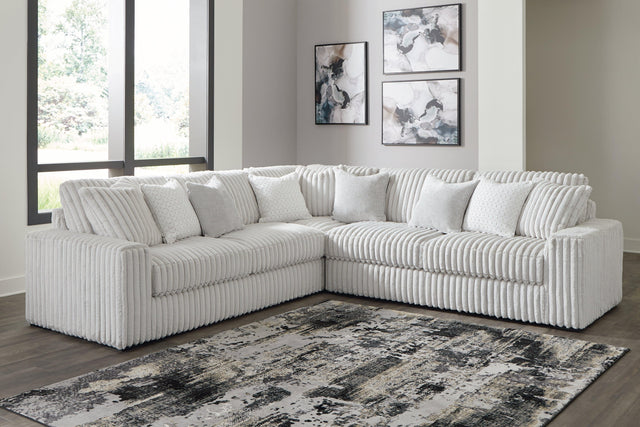 Stupendous Alloy Velvet 3-Piece Sectional - Ella Furniture