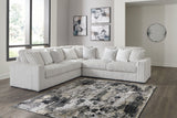 Stupendous Alloy Velvet 3-Piece Sectional - Ella Furniture