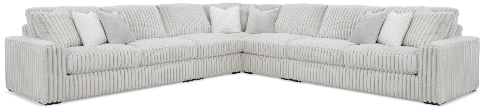 Stupendous Alloy Velvet 5-Piece Sectional - Ella Furniture