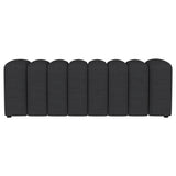 Summer Fabric Upholstered Tufted Accent Bench Charcoal 910294 - Ella Furniture