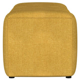 Summer Fabric Upholstered Tufted Accent Bench Mustard Yellow 910292 - Ella Furniture
