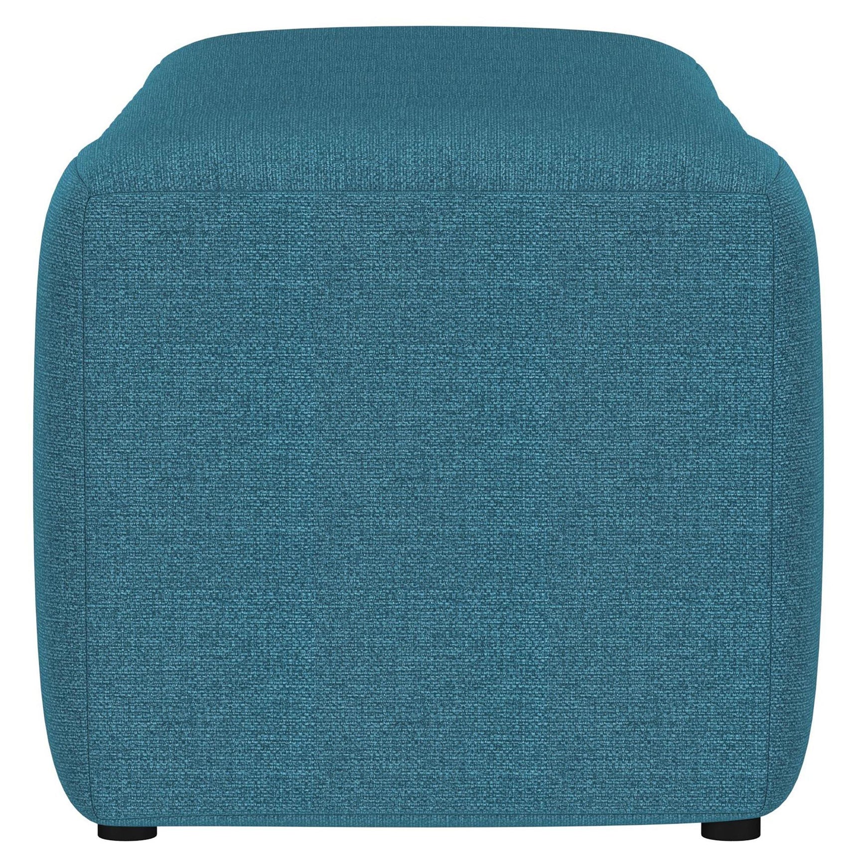 Summer Fabric Upholstered Tufted Accent Bench Peacock Blue 910293 - Ella Furniture