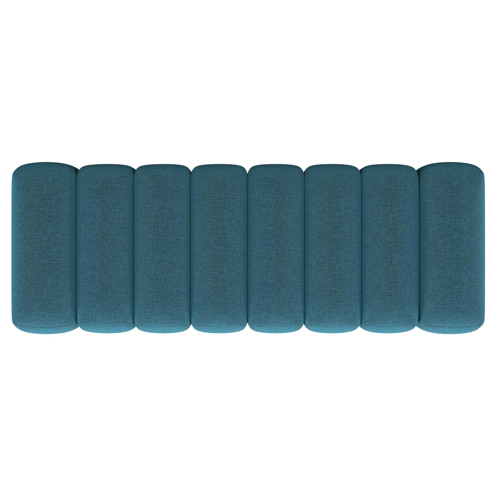 Summer Fabric Upholstered Tufted Accent Bench Peacock Blue 910293 - Ella Furniture