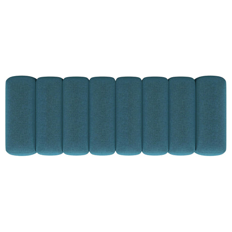 Summer Fabric Upholstered Tufted Accent Bench Peacock Blue 910293 - Ella Furniture