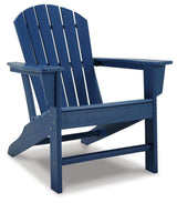 Sundown Blue Treasure 2 Adirondack Chairs With End Table - Ella Furniture