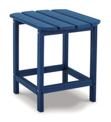Sundown Blue Treasure 2 Adirondack Chairs With End Table - Ella Furniture