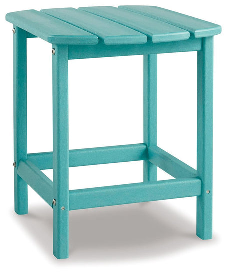 Sundown Turquoise Treasure 2 Outdoor Chairs With End Table - Ella Furniture