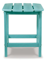 Sundown Turquoise Treasure Outdoor Chair With End Table - Ella Furniture