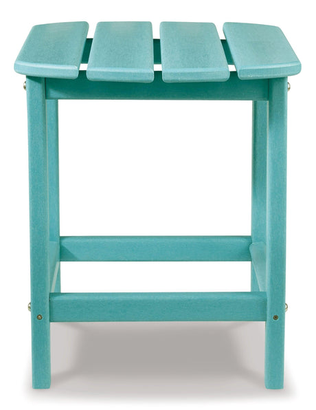 Sundown Turquoise Treasure Outdoor Chair With End Table - Ella Furniture