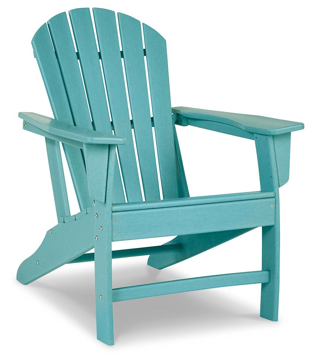 Sundown Turquoise Treasure Outdoor Chair With End Table - Ella Furniture