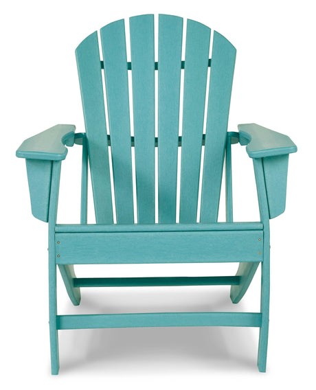 Sundown Turquoise Treasure Outdoor Chair With End Table - Ella Furniture