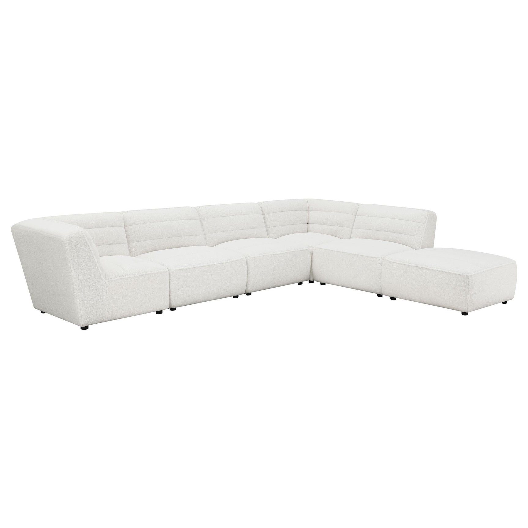 SUNNY Sunny Upholstered Armless Chair Natural 551621 - Ella Furniture