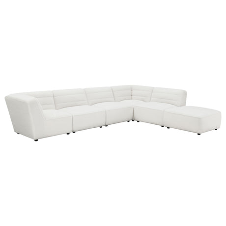 SUNNY Sunny Upholstered Armless Chair Natural 551621 - Ella Furniture