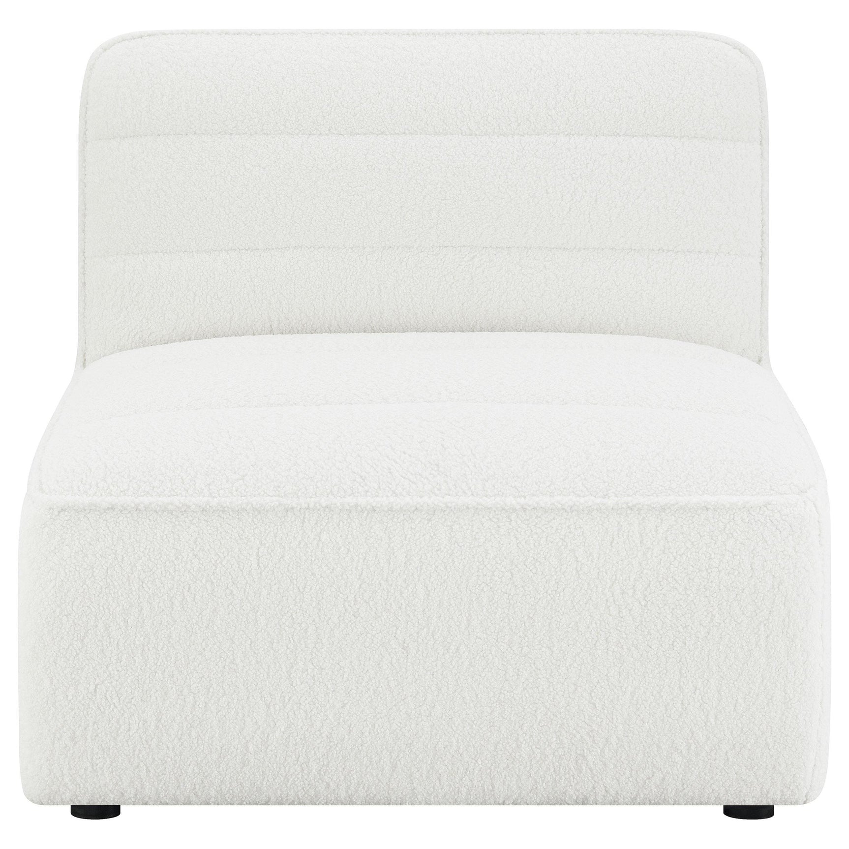 SUNNY Sunny Upholstered Armless Chair Natural 551621 - Ella Furniture