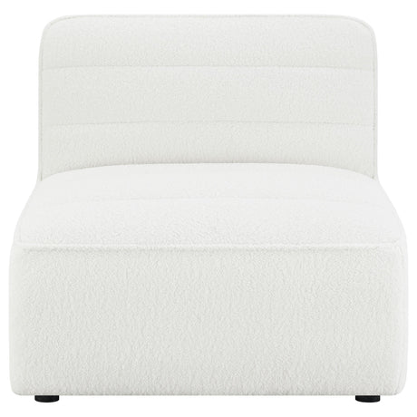 SUNNY Sunny Upholstered Armless Chair Natural 551621 - Ella Furniture