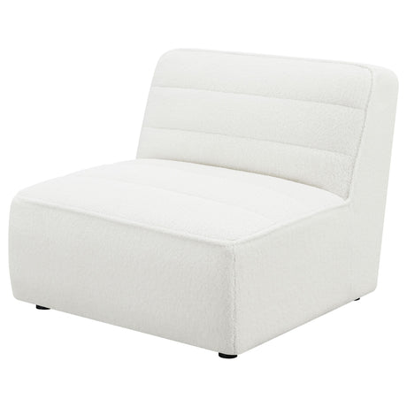 SUNNY Sunny Upholstered Armless Chair Natural 551621 - Ella Furniture