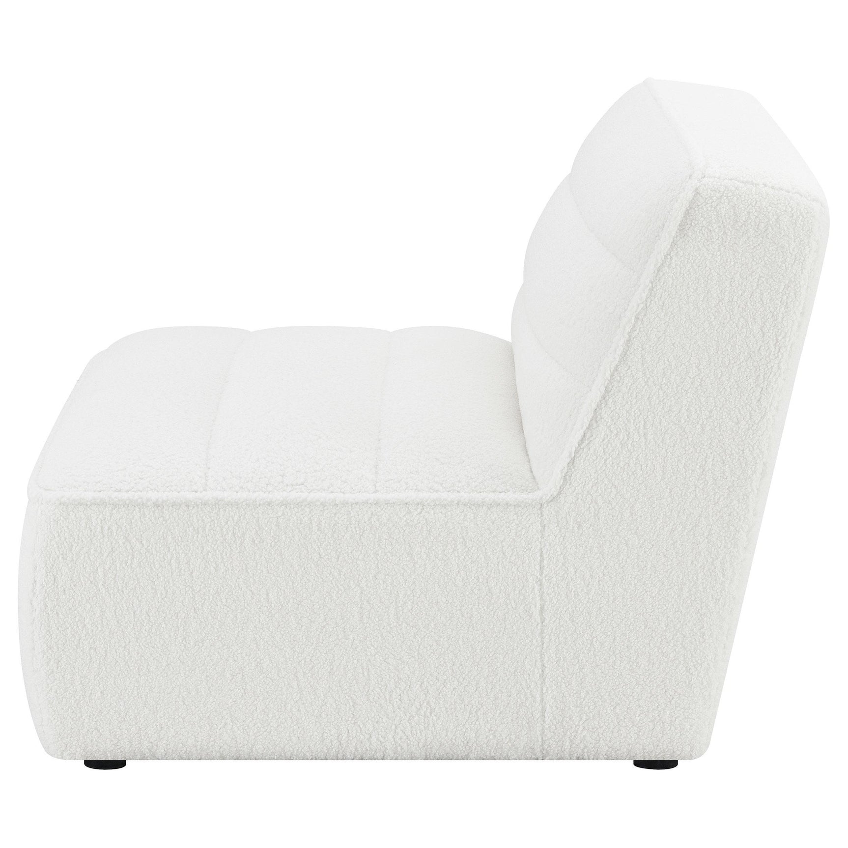 SUNNY Sunny Upholstered Armless Chair Natural 551621 - Ella Furniture