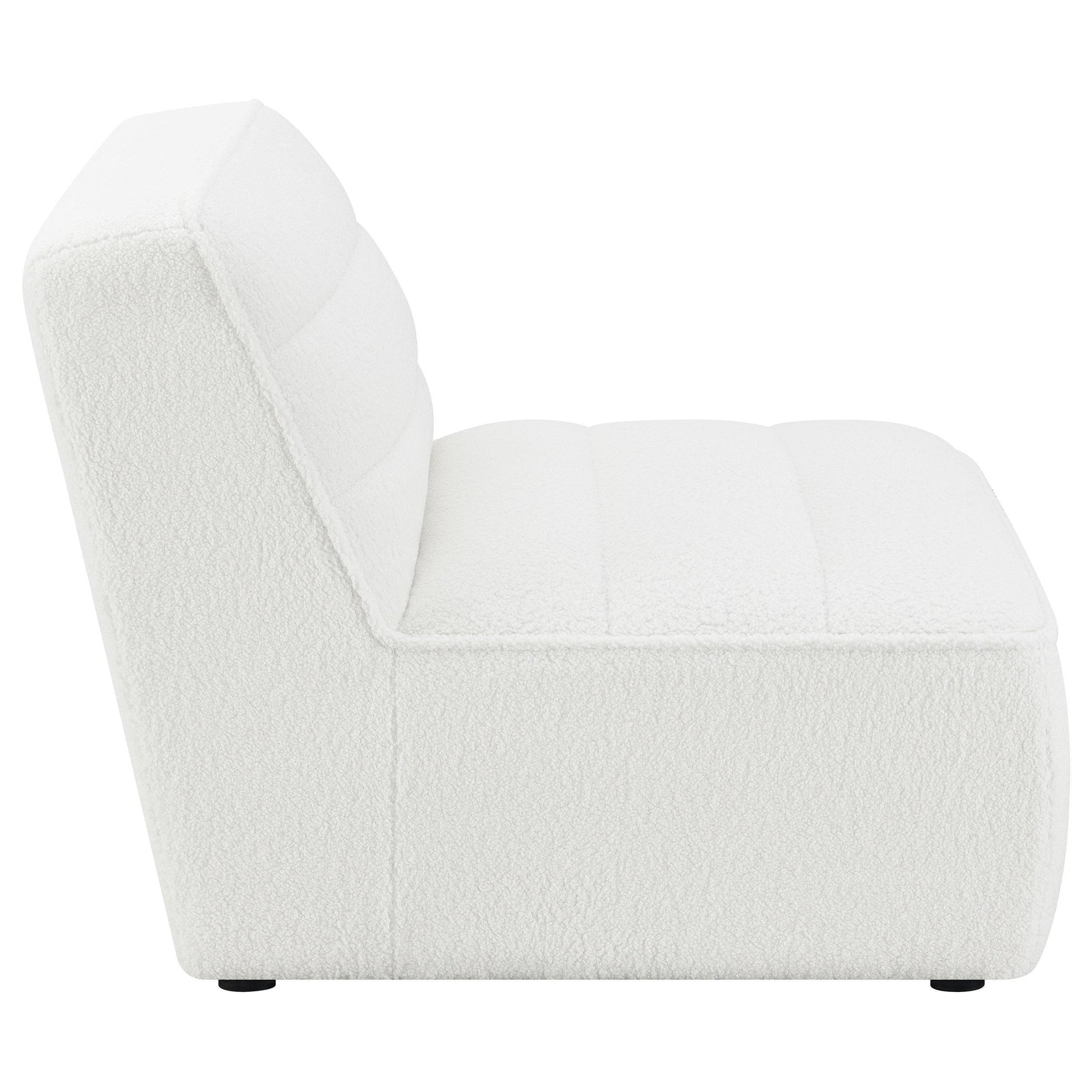 SUNNY Sunny Upholstered Armless Chair Natural 551621 - Ella Furniture