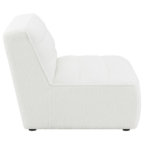SUNNY Sunny Upholstered Armless Chair Natural 551621 - Ella Furniture