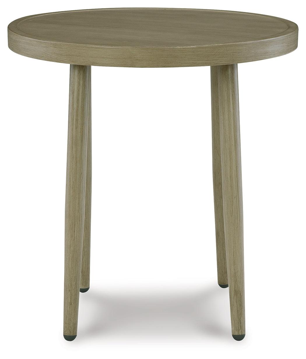 Swiss Beige Valley Outdoor Coffee Table With End Table - Ella Furniture