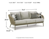 Swiss Beige Valley Outdoor Sofa, Loveseat And 2 Lounge Chairs With Coffee Table - Ella Furniture