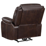 Sycamore Upholstered Power Recliner Chair Dark Brown 610193P - Ella Furniture