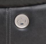 Sycamore Upholstered Power Recliner Chair Dark Grey 610233P - Ella Furniture