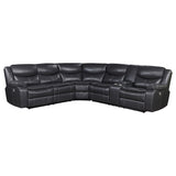 Sycamore Upholstered Power Reclining Sectional Sofa Grey 610200P - Ella Furniture