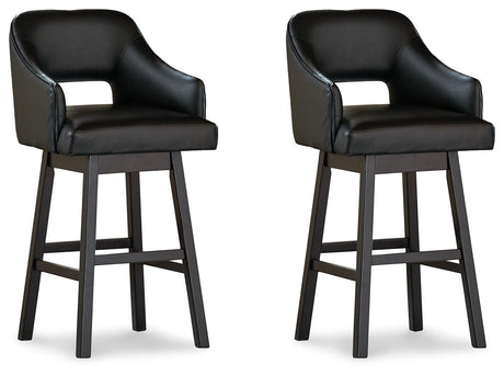 Tallenger Black/dark Brown 2-Piece Bar Stool PKG008409 - D380-930 | D380-930 - Ella Furniture