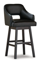Tallenger Black/dark Brown 2-Piece Bar Stool PKG008409 - D380-930 | D380-930 - Ella Furniture