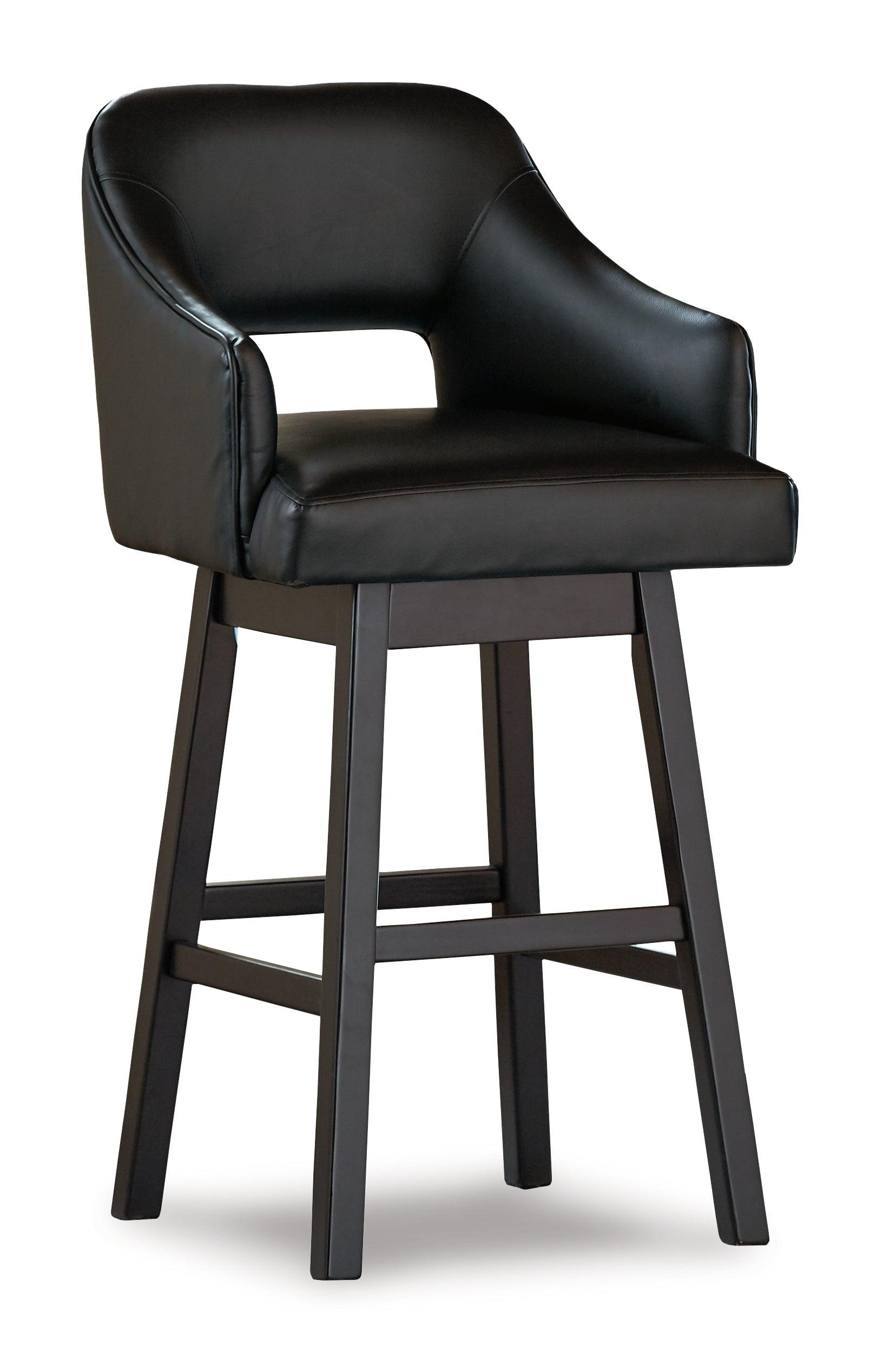 Tallenger Black/dark Brown 2-Piece Bar Stool PKG008409 - D380-930 | D380-930 - Ella Furniture