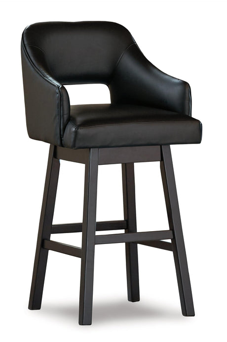 Tallenger Black/dark Brown 2-Piece Bar Stool PKG008409 - D380-930 | D380-930 - Ella Furniture