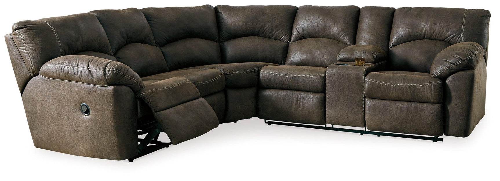 Tambo Canyon 2-Piece Sectional With Recliner - Ella Furniture