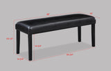 Tanner White/Black Faux Marble Modern Wood And Veneers Dining Room Set - Ella Furniture