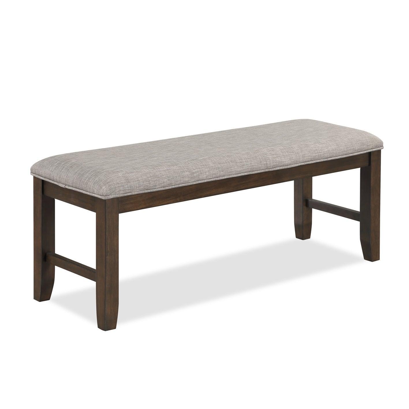 Tarin Brown Finish Transitional Classic Fabric Wood Sideboard Dining Room Set - Ella Furniture